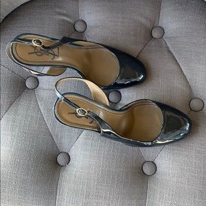 Yves Saint Laurent Navy high heels